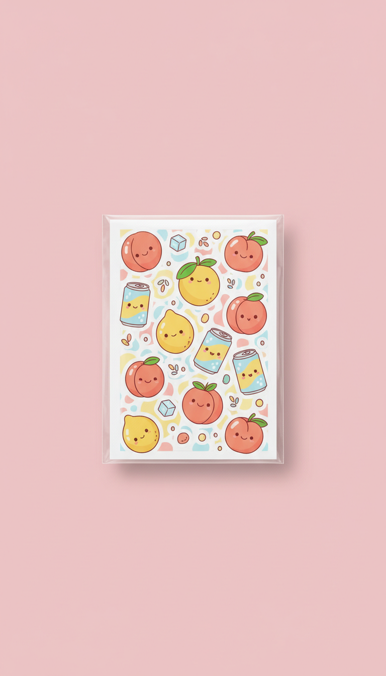 Apricot Fizz Sticker Sheet Pack