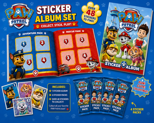 Any Theme Sticker Album + 4 Sticker Packs