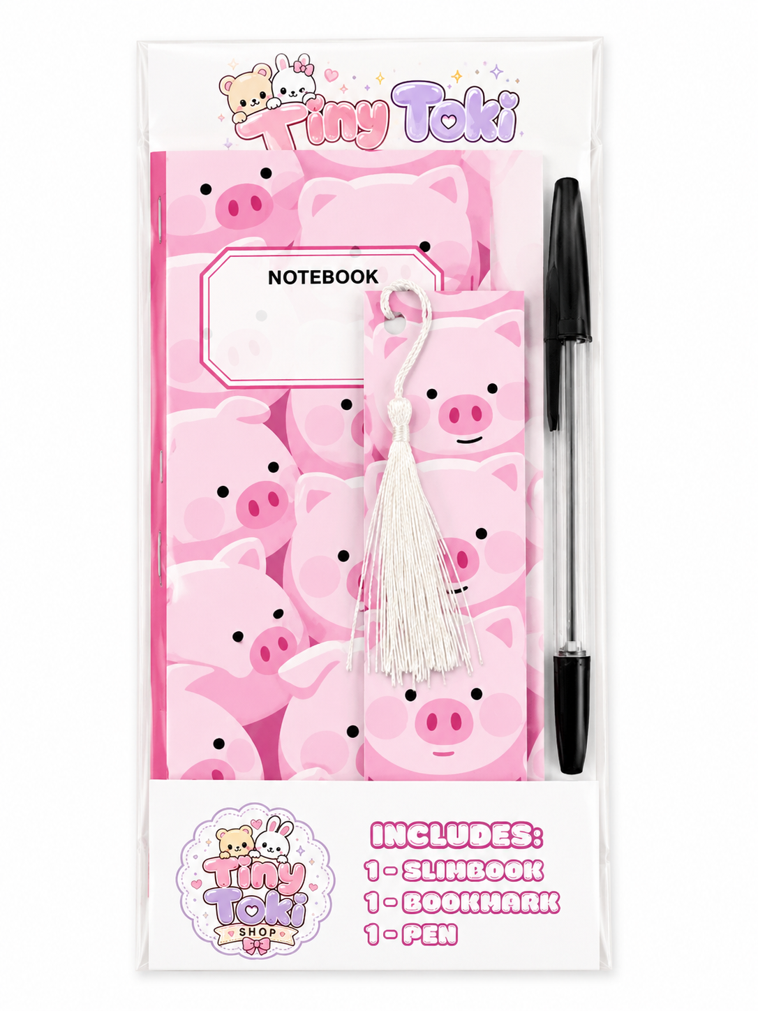 Piggy Slimbook & Bookmark Set