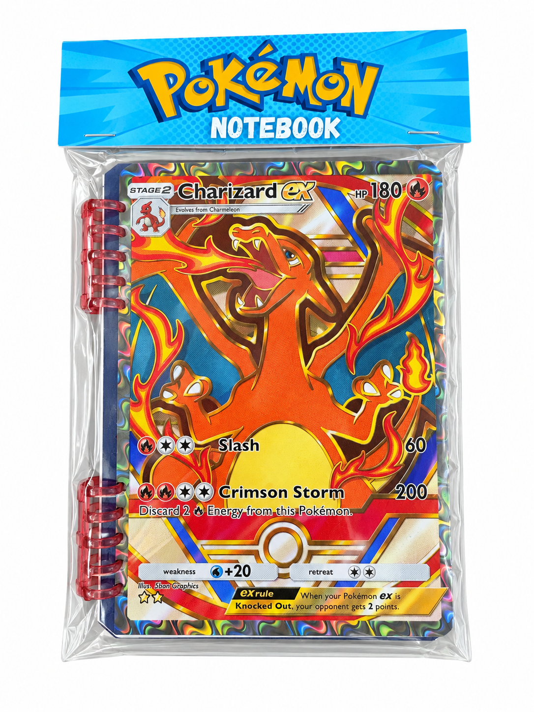 Charizard Notebook (refillable)
